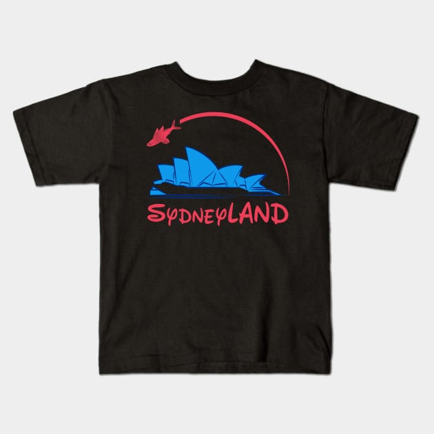 SydneyLAND Kids T-Shirt by skill dewa